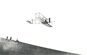 Orville Wright Tests Glider at Kitty Hawk, 1911 Print
