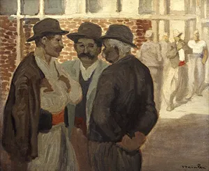 Ouvriers du Batiment ('Construction Workers'), c1911. Artist: Theophile Alexandre Steinlen Ouvriers du Batiment ('Construction Workers'), c1911. Artist: Theophile Alexandre Steinlen