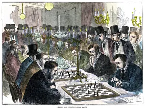 Oxford and Cambridge Chess Match, 19th century Oxford and Cambridge Chess Match, 19th century
