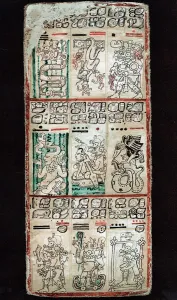 Chromolithograph Prints: Page from the Dresden Codex, Maya manuscript