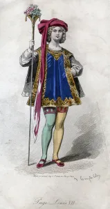 Page, Louis XII, (19th century).Artist: Francois Claudius Compte-Calix Page, Louis XII, (19th century).Artist: Francois Claudius Compte-Calix