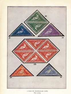 Triangular Cape Stamps 1853 Print