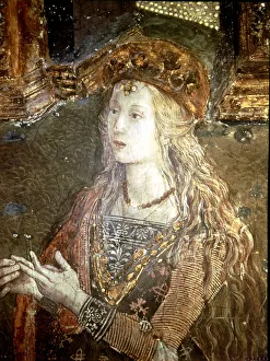 Detail of painting Cesare and Lucrezia Borgia Lucrezia Borgia (1480-1519), Duchess of Ferrara Detail of painting Cesare and Lucrezia Borgia Lucrezia Borgia (1480-1519), Duchess of Ferrara