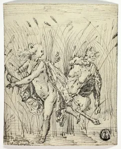 Pan and Syrinx Print, n.d