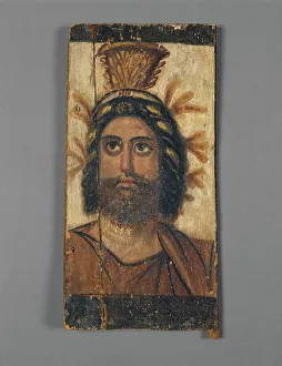 Romano-Egyptian Panel with Serapis Image, A.D. 100-200 Print