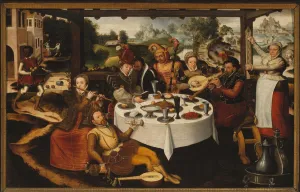Early Netherlandish Painting Prints: The Parable of the prodigal son. Creator: Pourbus, Frans, the Elder (1546-1581)