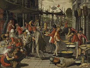 Early Netherlandish Painting Prints: The Parable of the Wedding Feast. Creator: Aertsen, Pieter (1508-1575)