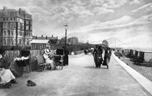 The Parade, Bexhill-on-Sea, East Sussex, early 20th century.Artist: Photochrom Co Ltd of London The Parade, Bexhill-on-Sea, East Sussex, early 20th century.Artist: Photochrom Co Ltd of London