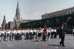Parade of the Young Pioneers, Red Square, Moscow, 1972 Parade of the Young Pioneers, Red Square, Moscow, 1972