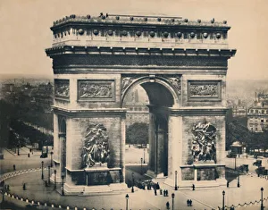 Arc De Triomphe History Prints: Paris. - L Arc De Triomphe. - LL, c1910. Creator: Unknown