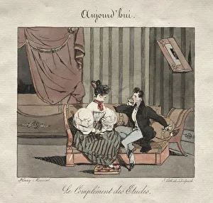 Parisian Street Scenes Prints: Parisian Occasions: The Complement of the Students