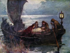 King Arthur Mythology Prints: The Passing of Arthur, 1925