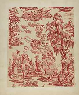 Patchwork Bedspread Print, c. 1936