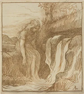 Agricultural Worker Portraits Prints: Peasant at the Source. Creator: Alphonse Legros