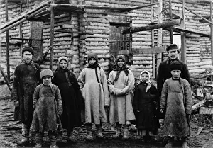The peasants at the construction of the metallurgical plant near Kaluga, 1902 The peasants at the construction of the metallurgical plant near Kaluga, 1902