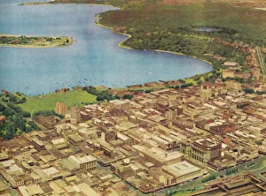 Australian Urban Landscape Prints: Perth from the Air, c1947. Creator: Unknown