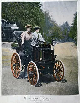 Images Dated 22nd March 2007: A petrol-powered Phaeton, by Panhard and Levassor, 1896. Artist: Goupil