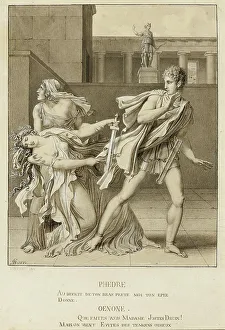 Girodet de Roucy-Trioson Print: Phaedre with Sword, c. 1801