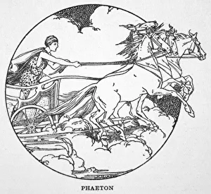 1925 Phaeton Print: Helios' Chariot