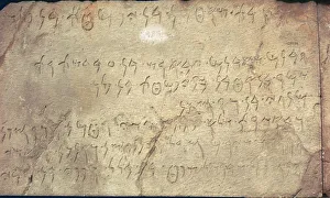 Phoenican inscription with the names of people working on a mausoleum Phoenican inscription with the names of people working on a mausoleum