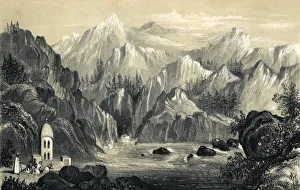 Pilgrims at the source of the Ganges, India, 1847 Pilgrims at the source of the Ganges, India, 1847