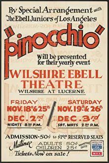 Pinocchio Print, 1930s