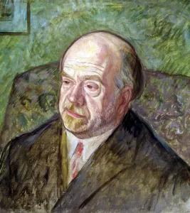 Pio Baroja (1872-1956), Spanish writer, oil by Juan Echevarria Pio Baroja (1872-1956), Spanish writer, oil by Juan Echevarria