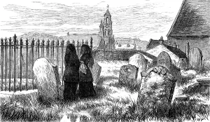Victorian Mourning Dress Prints: Place of Thomas Carlyle, at Ecclefechan, Dumfries, 1881. Creator: Unknown