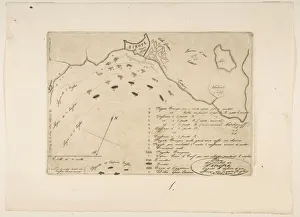 Ottoman Empire Cartography Prints: Plan of the Battle of Sinope, 1853