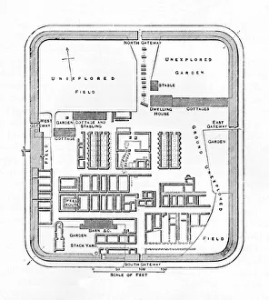 Heritage Images Print of Bremenium Plan, 1902