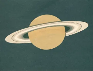 Saturn Astronomy Prints: Planeten - Fig. 2. Saturn, c1902