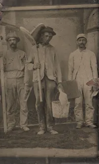 Three Plasterers Print, 1870s-80s
