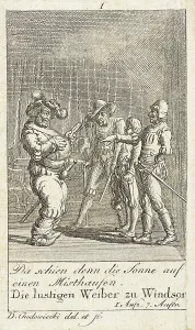 1784 Print of Plate 1 for Shakespeare's Macbeth