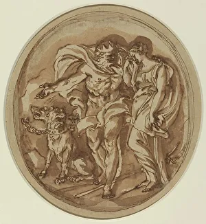 Pen And Ink Drawing Techniques Prints: Pluto Bringing Proserpine to the Gates of Hell. Creator: Carlo Maratti