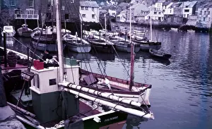 Arthur Charles Kirby Ware Prints: Polperro Harbour, Cornwall, c1955. Creator: Arthur Charles Kirby Ware