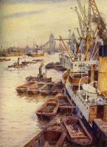 River Thames Geography Prints: The Pool of London, c1948. Creator: Unknown