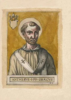 Roman Catholicism Portraits Prints: Pope Anterus. Creator: Unknown