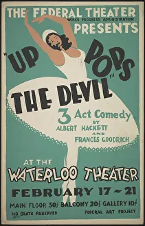 American Performing Arts History Prints: Up Pops the Devil, Waterloo, IA, 1937. Creator: Unknown