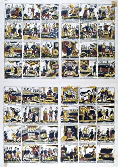 Popular Spanish view of Napoleons life, 19th century Popular Spanish view of Napoleons life, 19th century