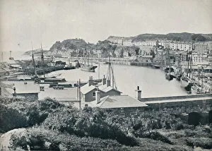 Portmadoc - The Harbour and the Town, 1895 Print