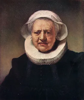 Rembrandt Prints: Rembrandt's Portrait of Aechje Claesdr, 1634 Print (1904)