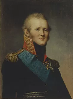 Alexander Pavlovich Collection: Portrait of Emperor Alexander I (1777-1825), 1809. Artist: Shchukin, Stepan Semyonovich (1762-1828)