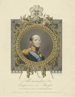 Alexander Pavlovich Collection: Portrait of Emperor Alexander I (1777-1825), 1825. Artist: Nieuwhoff, Walraad (1790-1837)