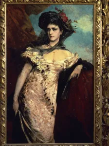 Portrait of Francisca Charlemont, 1878 by Hans Makart Portrait of Francisca Charlemont, 1878 by Hans Makart