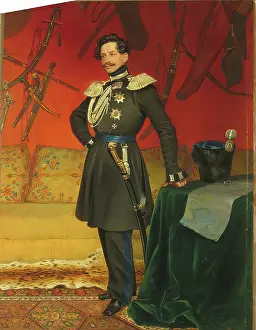 Heritage Art Painting Prints: Portrait of General Count V.?.Perovsky, 1839. Creator: Vasily Raev