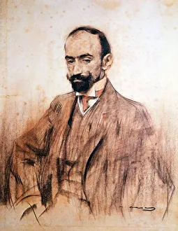 Portrait of Jacinto Benavente, (1866 - 1954), Spanish playwright, Nobel Prize for Portrait of Jacinto Benavente, (1866 - 1954), Spanish playwright, Nobel Prize for