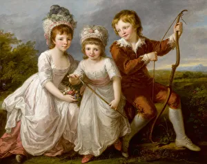 Portrait Print of Lady Georgiana Spencer and Family, c. 1766