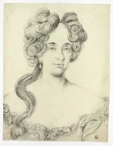 Female Portrait In Black And White Prints: Portrait of a Lady, n.d. Creator: Unknown