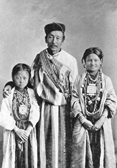 A portrait of Lepchas, West Bengal, India, c1910 A portrait of Lepchas, West Bengal, India, c1910