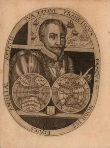 Portrait of Sir Francis Drake, 1596. Creator: Anonymous Portrait of Sir Francis Drake, 1596. Creator: Anonymous